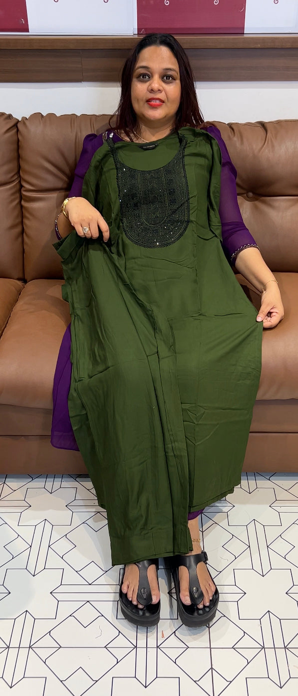 COTTON RAYON TOP AND BOTTOM - IHA 8435