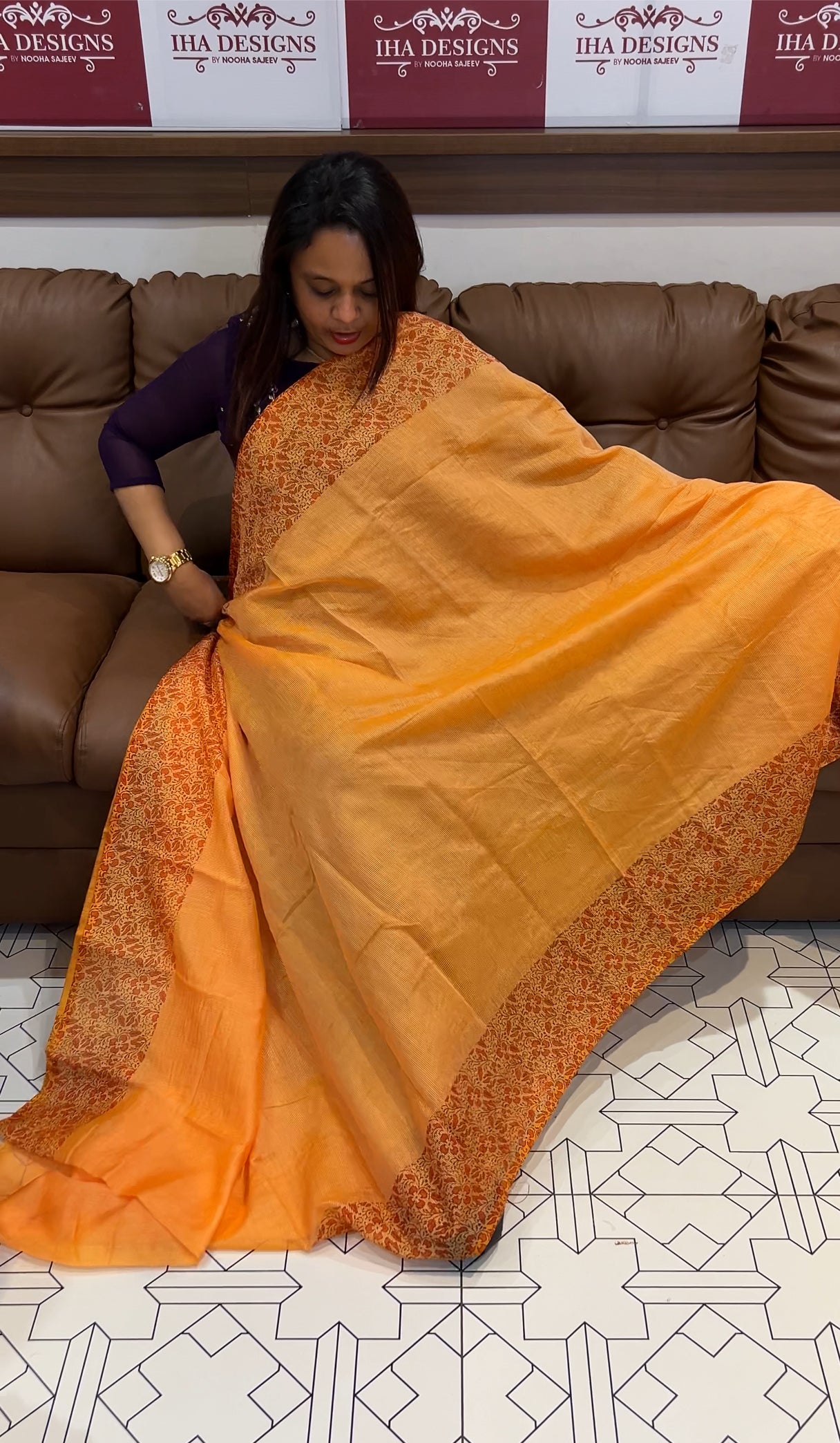 BUDGET BUY NET KOTA SAREES - IHA 9793