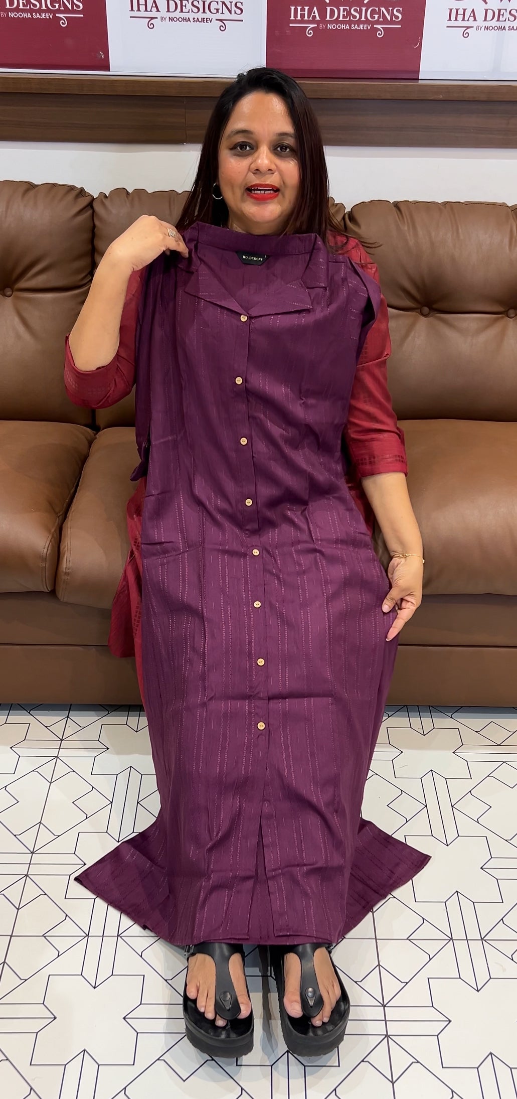IHA'S IN-HOUSE HANDLOOM COTTON ALINE TOPS - IHA 9693