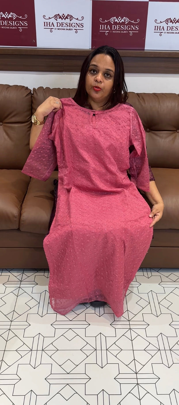 IHA'S IN-HOUSE ORGANZA STRAIGHT TOPS - IHA 8450