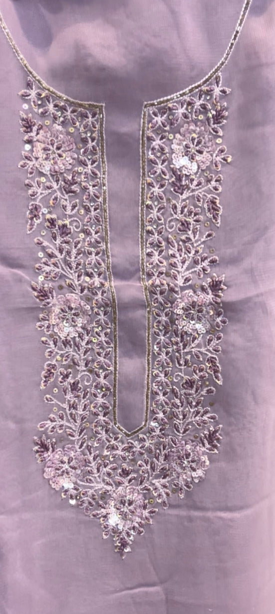 PREMIUM HAND WORKED UNSTITCHED SALWAR SUITS - IHA 8532