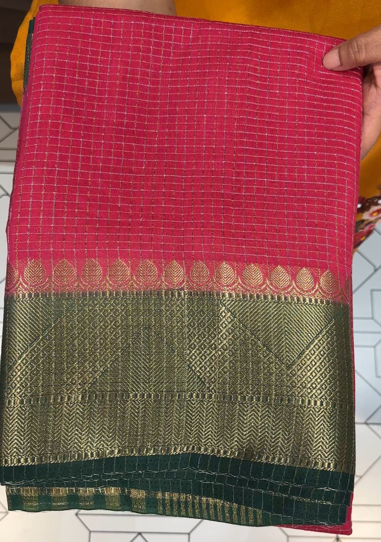 SEMI BANARASI SAREES - IHA 22828