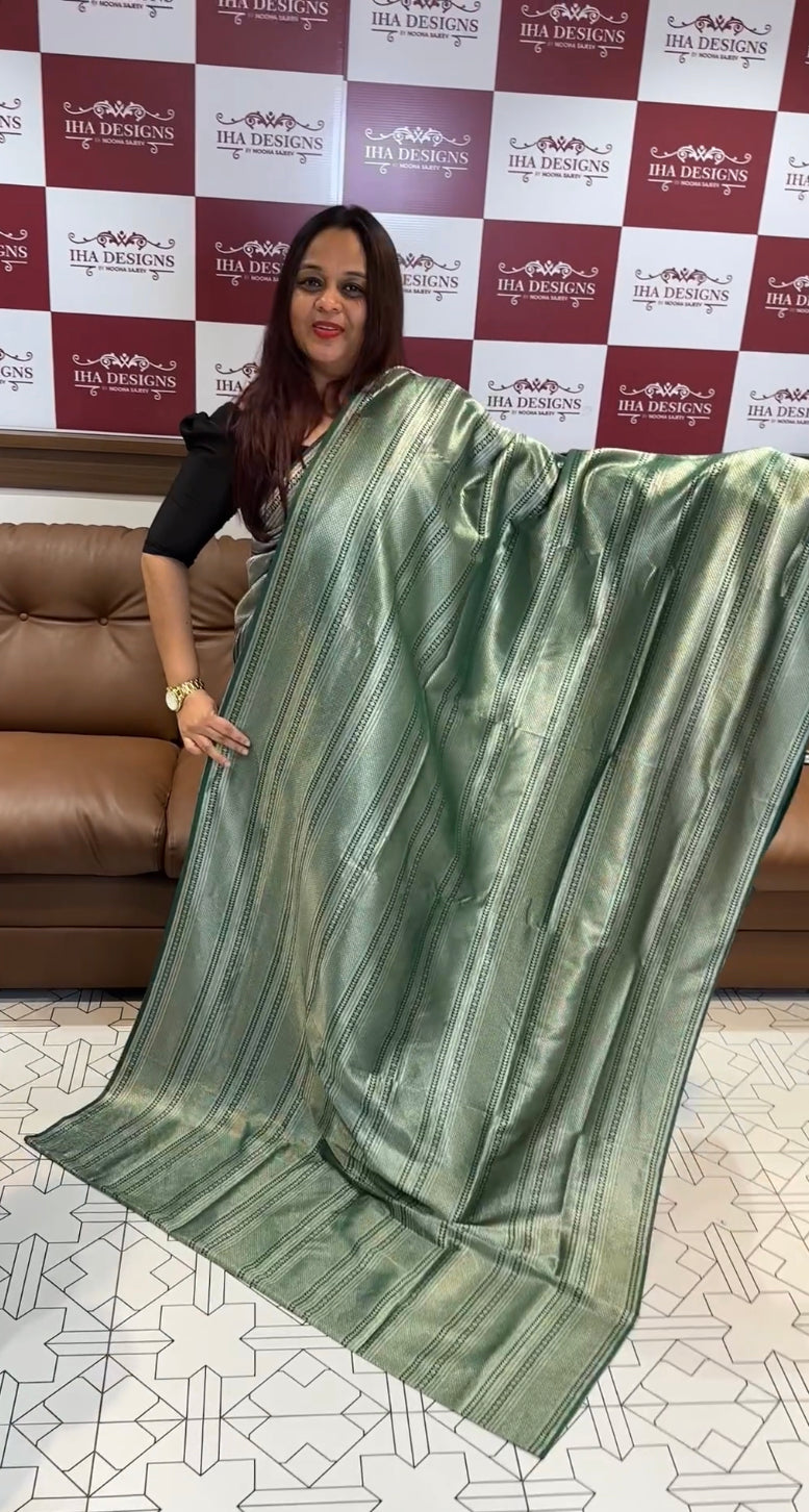 DESIGNER SEMI KATAN SILK SAREES - IHA 8069