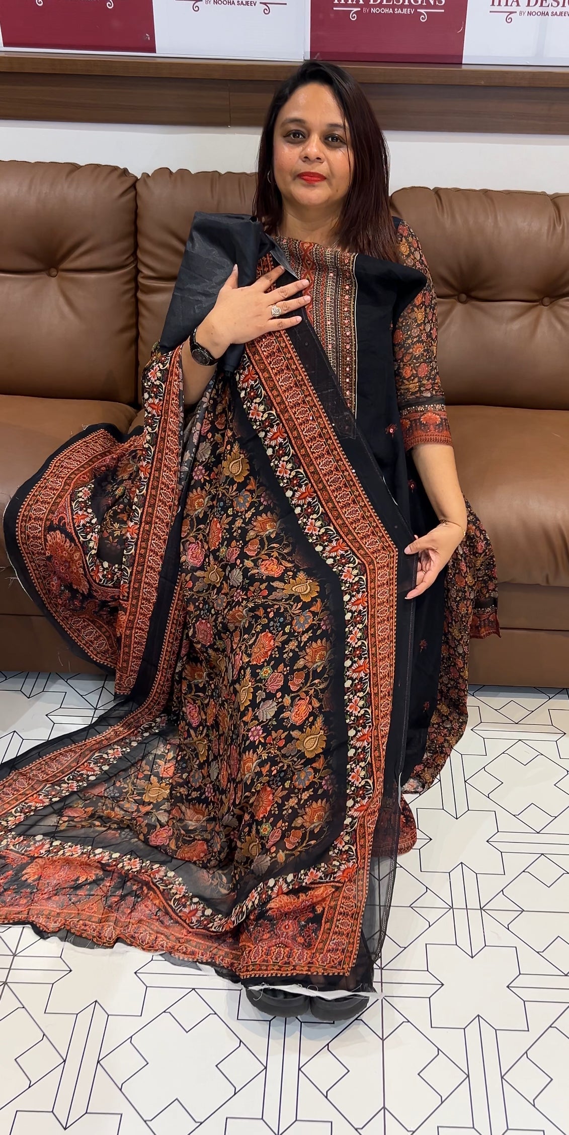 FORWARD VISCOSE GEORGETTE UNSTITCHED SALWAR SUITS - IHA 9809