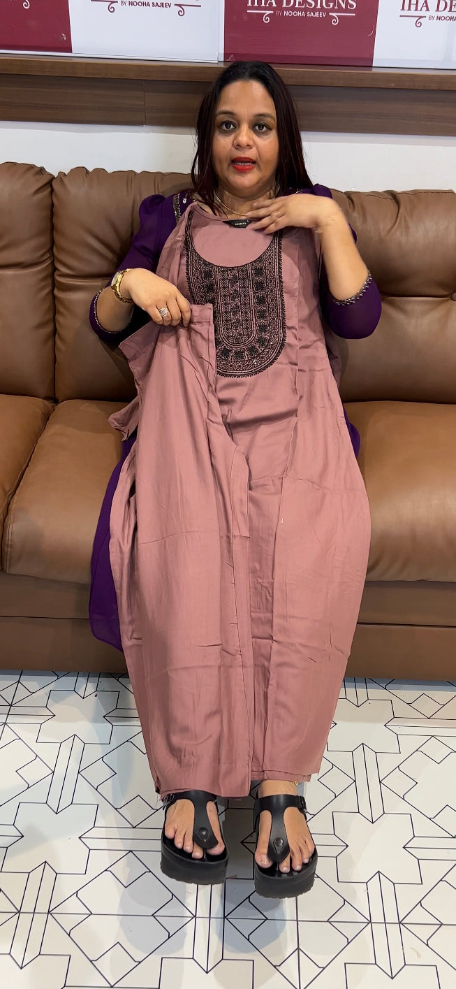 COTTON RAYON TOP AND BOTTOM - IHA 8435