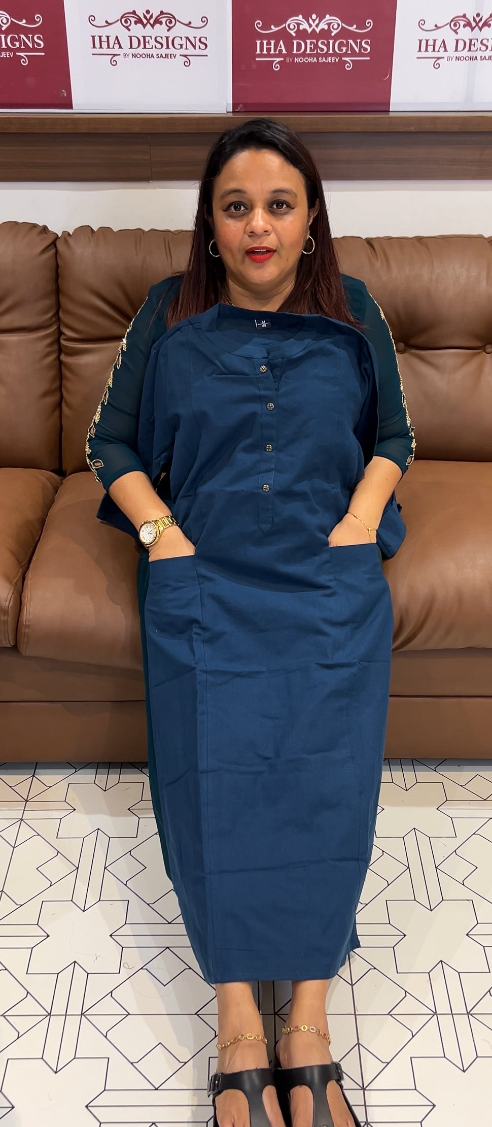 BUDGET BUY COTTON LINEN TOP - IHA 9768