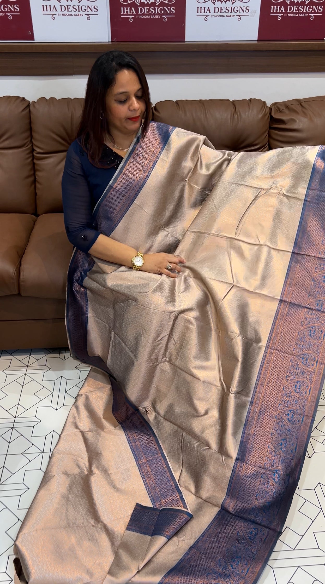 BUDGET BUY SEMI SILK SAREES - IHA 9719