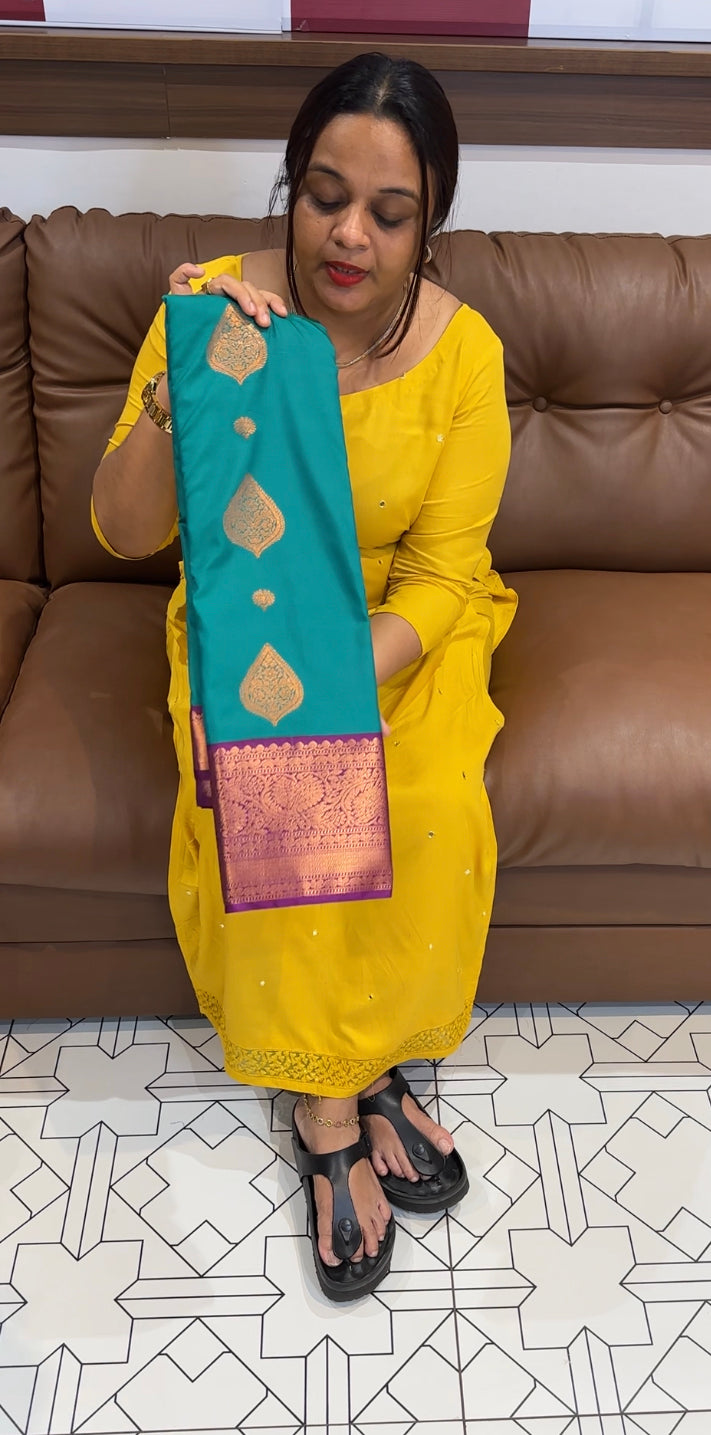 PURE MIX SILK SAREE - IHA 8583