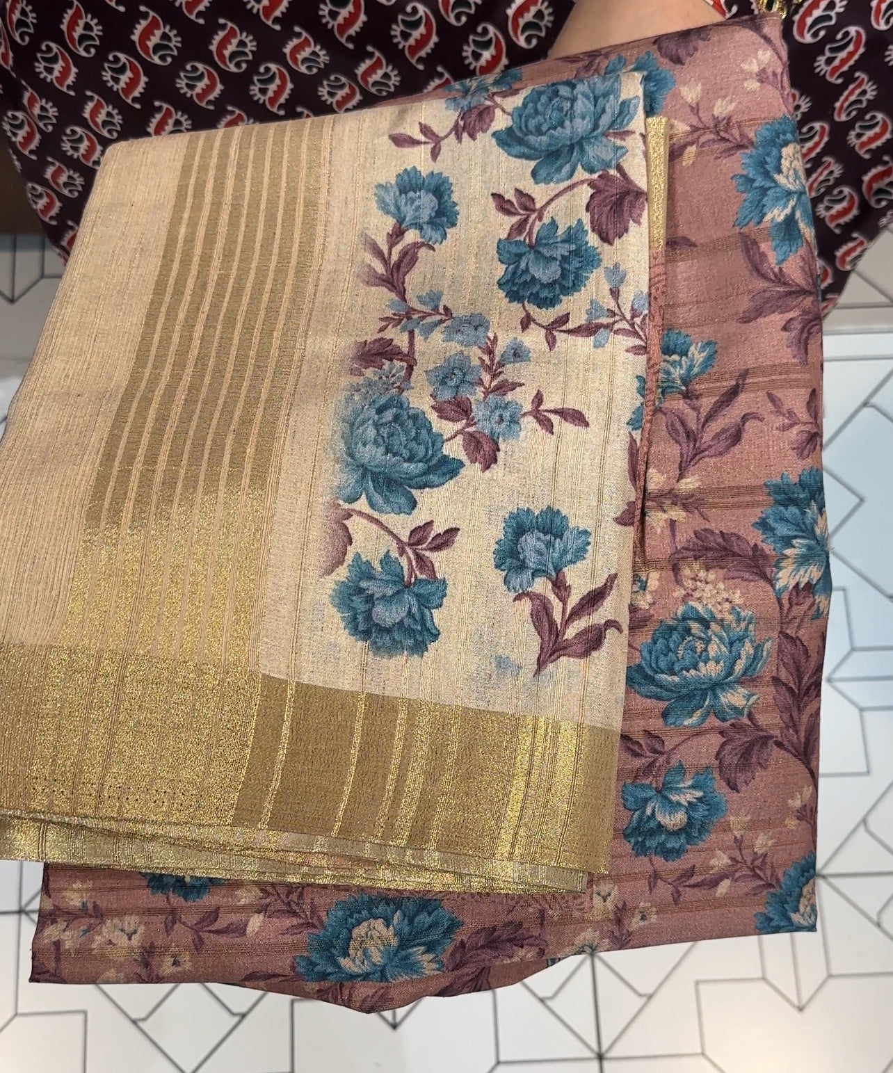 SEMI TUSSUR UNSTITCHED SALWAR SUITS - IHA 29172