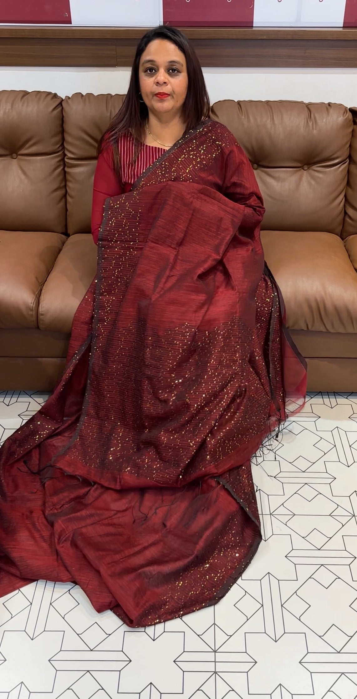 DESIGNER LINEN SILK SAREES - IHA 9773