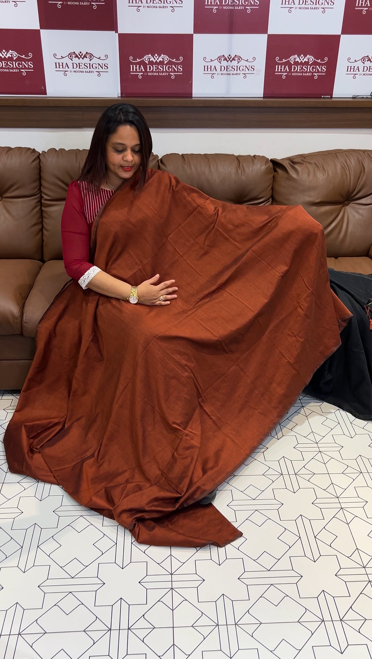 HANDLOOM COTTON SAREES - IHA 9771