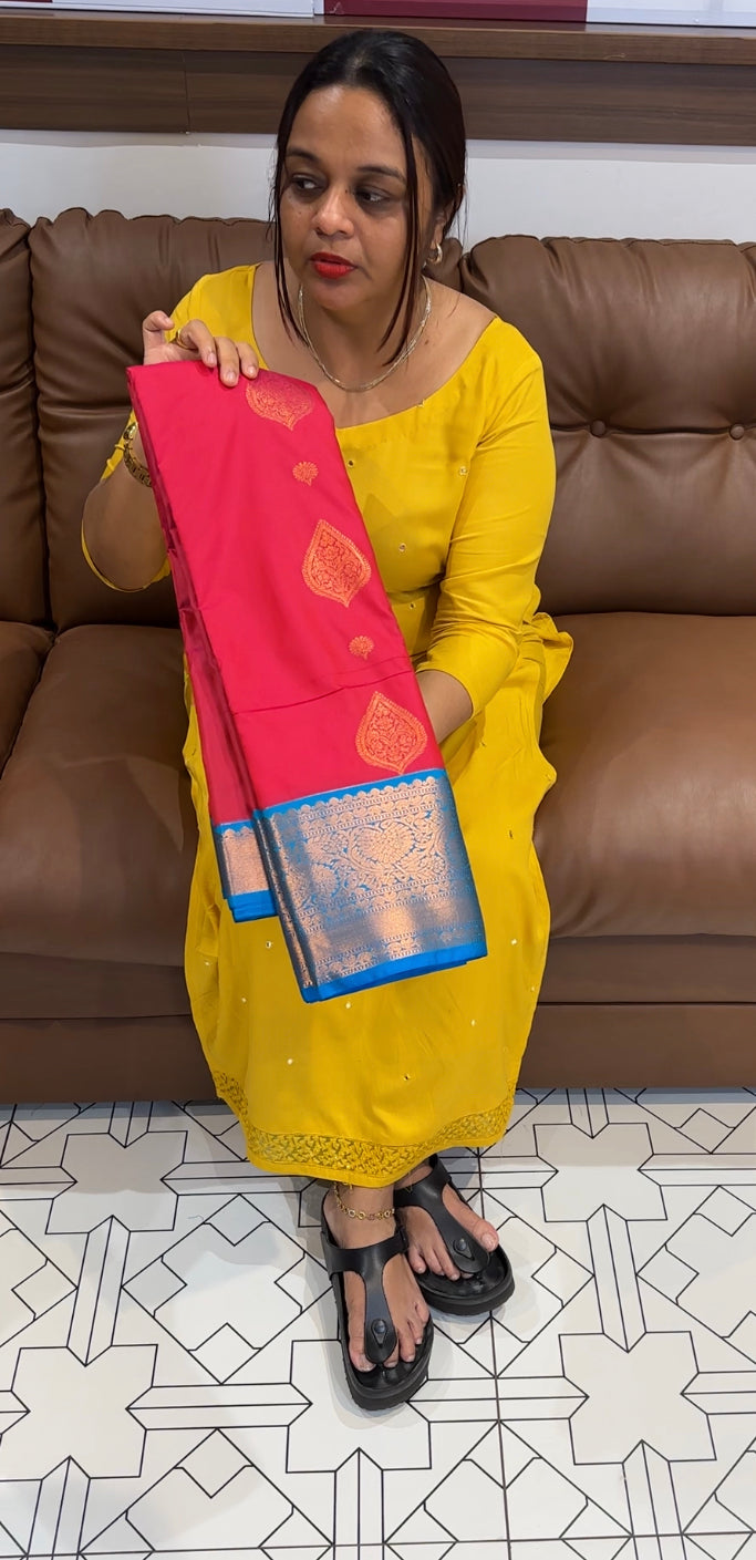 PURE MIX SILK SAREE - IHA 8583