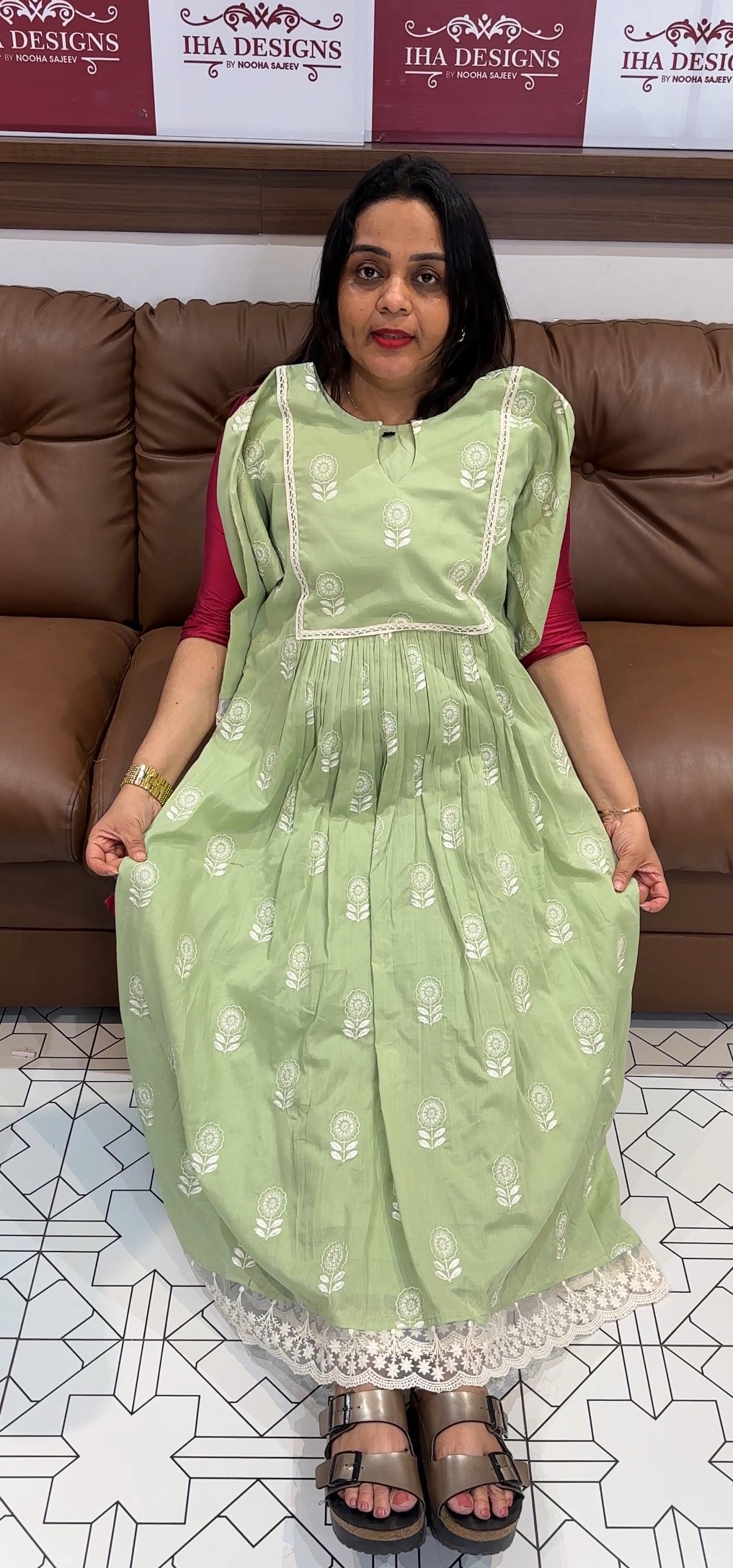 MALAI CHANDERI ALINE TOPS - IHA 22221