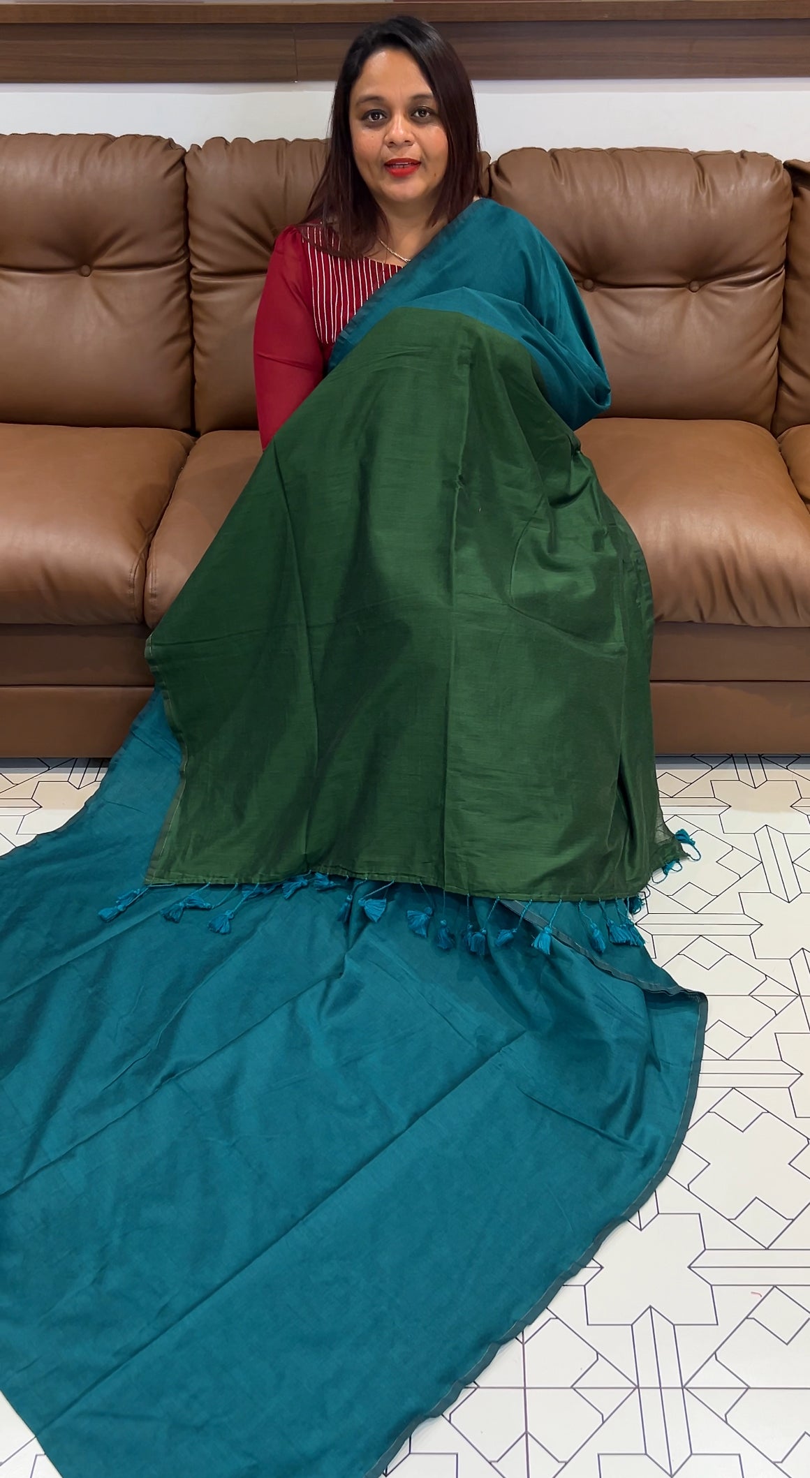 HANDLOOM COTTON SAREES - IHA 9771