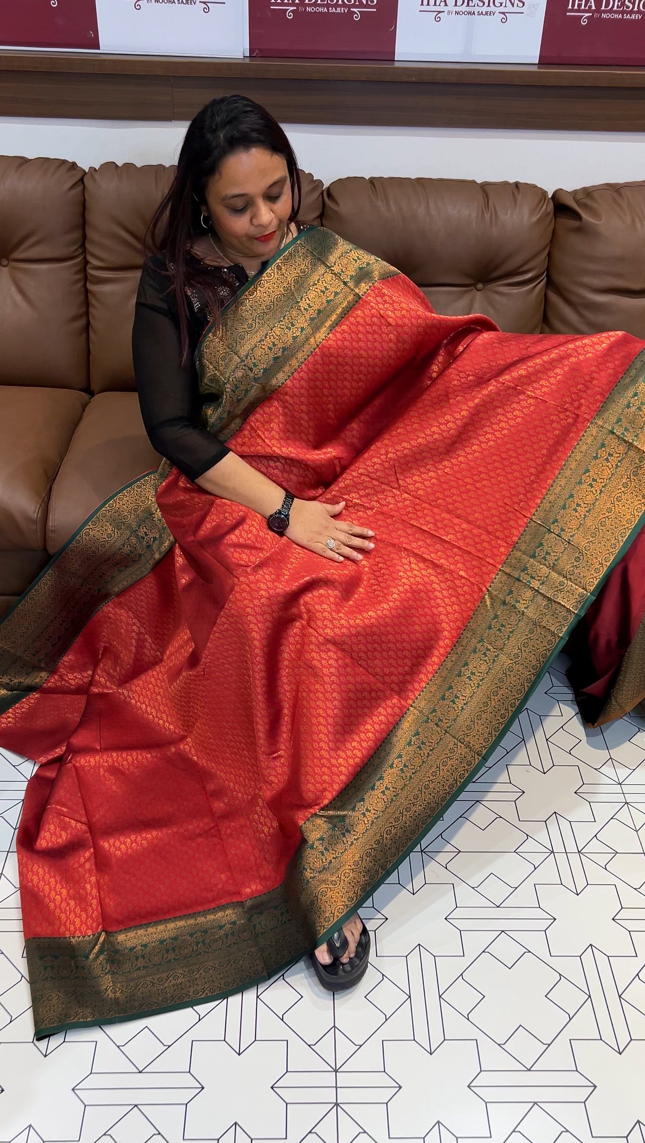 BUDGET BUY SEMI SILK SAREES - IHA 9881