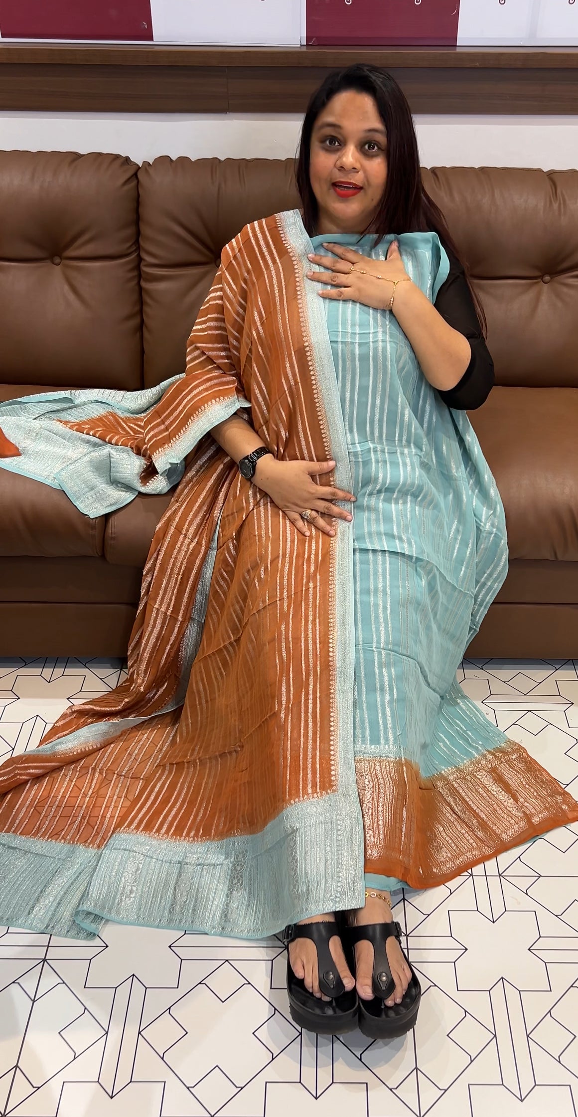 VISCOSE GEORGETTE UNSTITCHED SALWAR SUITS - IHA 9884