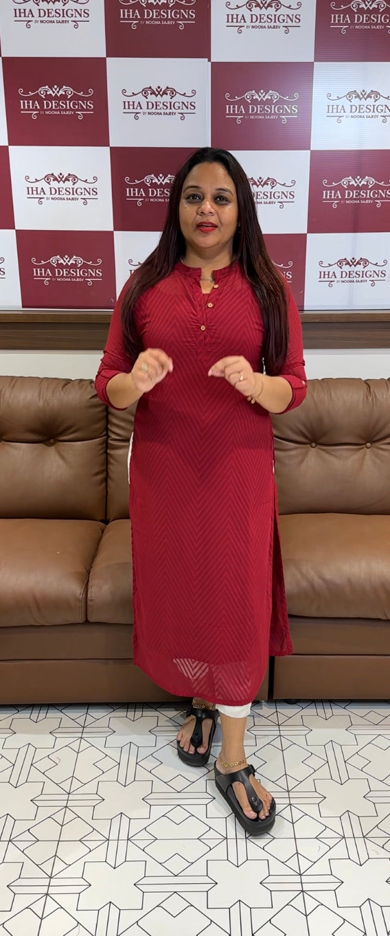 IHA'S IN-HOUSE CASUAL WEAR STRAIGHT TOPS - IHA 8394