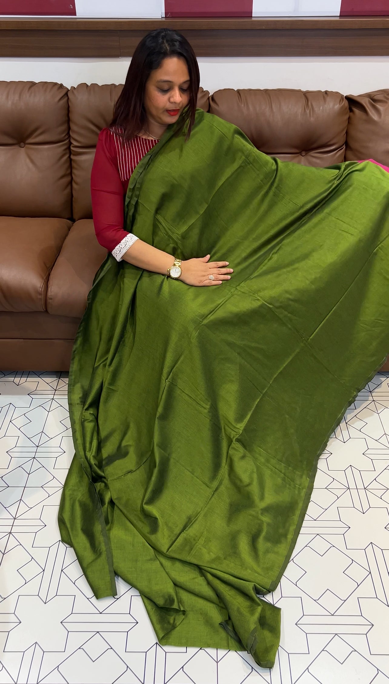 HANDLOOM COTTON SAREES - IHA 9771