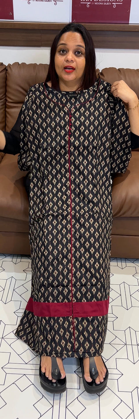 IHA'S IN-HOUSE PRINTED COTTON TOP - IHA 8472