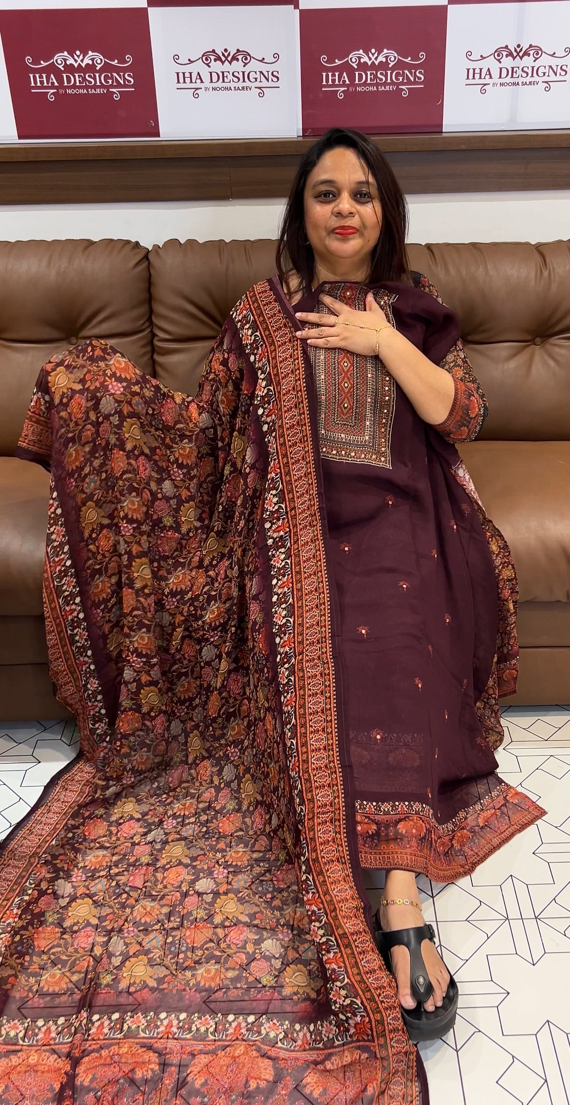 FORWARD VISCOSE GEORGETTE UNSTITCHED SALWAR SUITS - IHA 9809