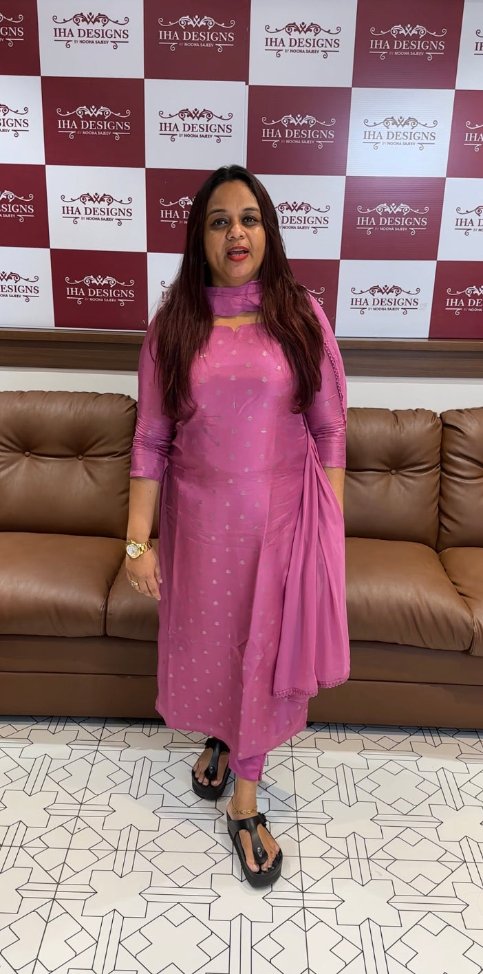 DOLA BANARASI UNSTITCHED SALWAR SUITS - IHA 8235