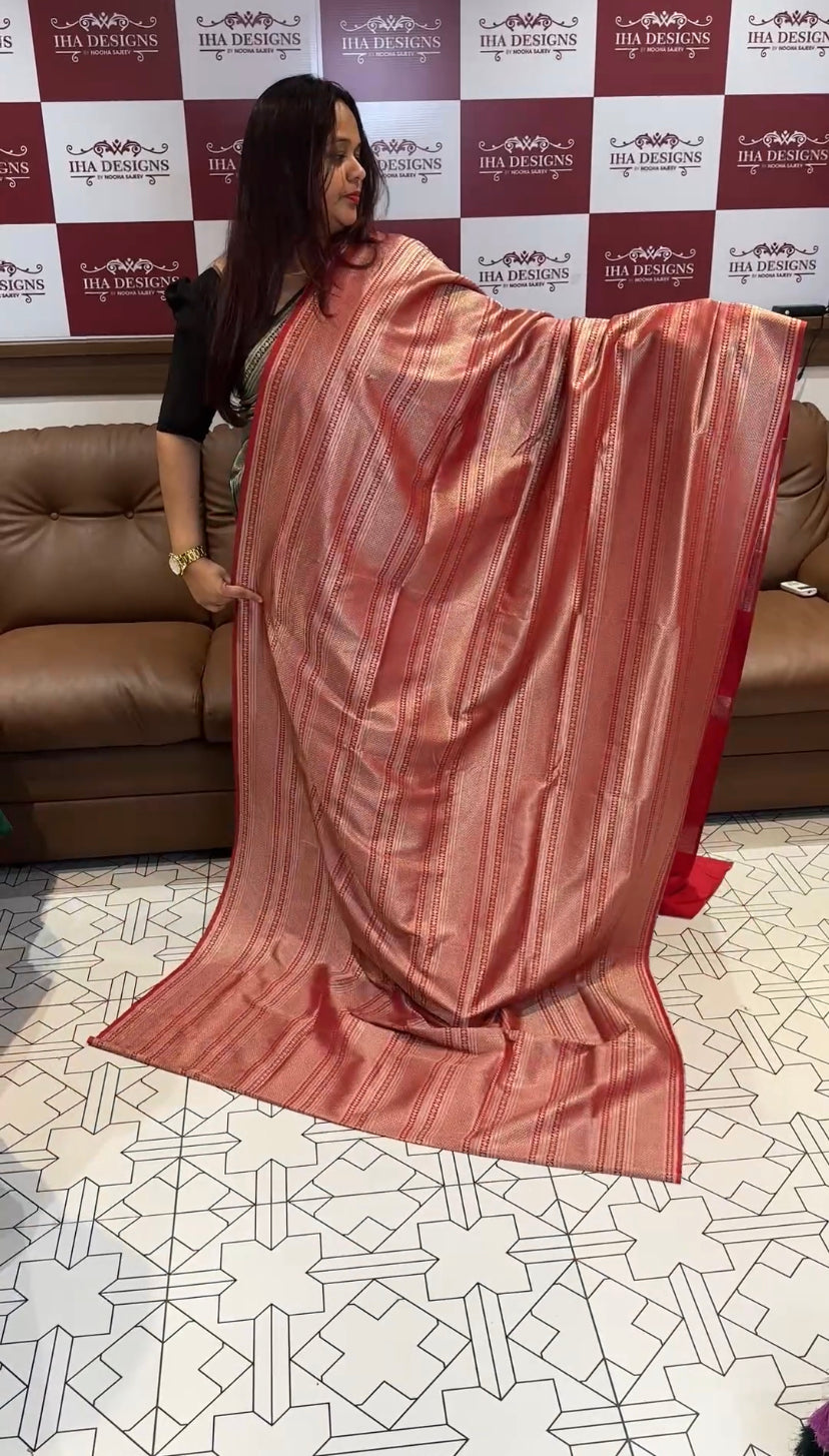 DESIGNER SEMI KATAN SILK SAREES - IHA 8069