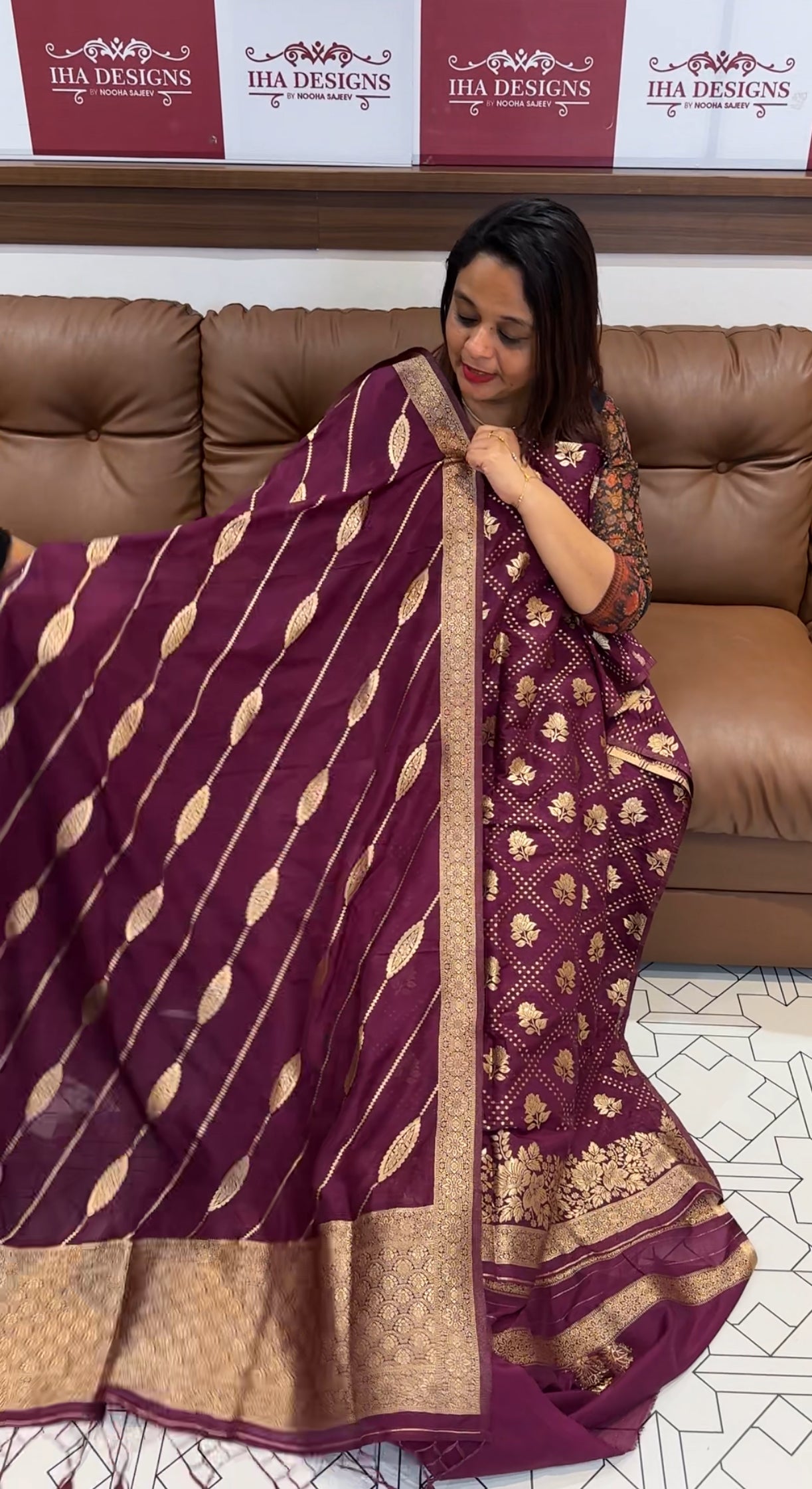 SEMI KATAN UNSTITCHED SALWAR SUITS - IHA 9832