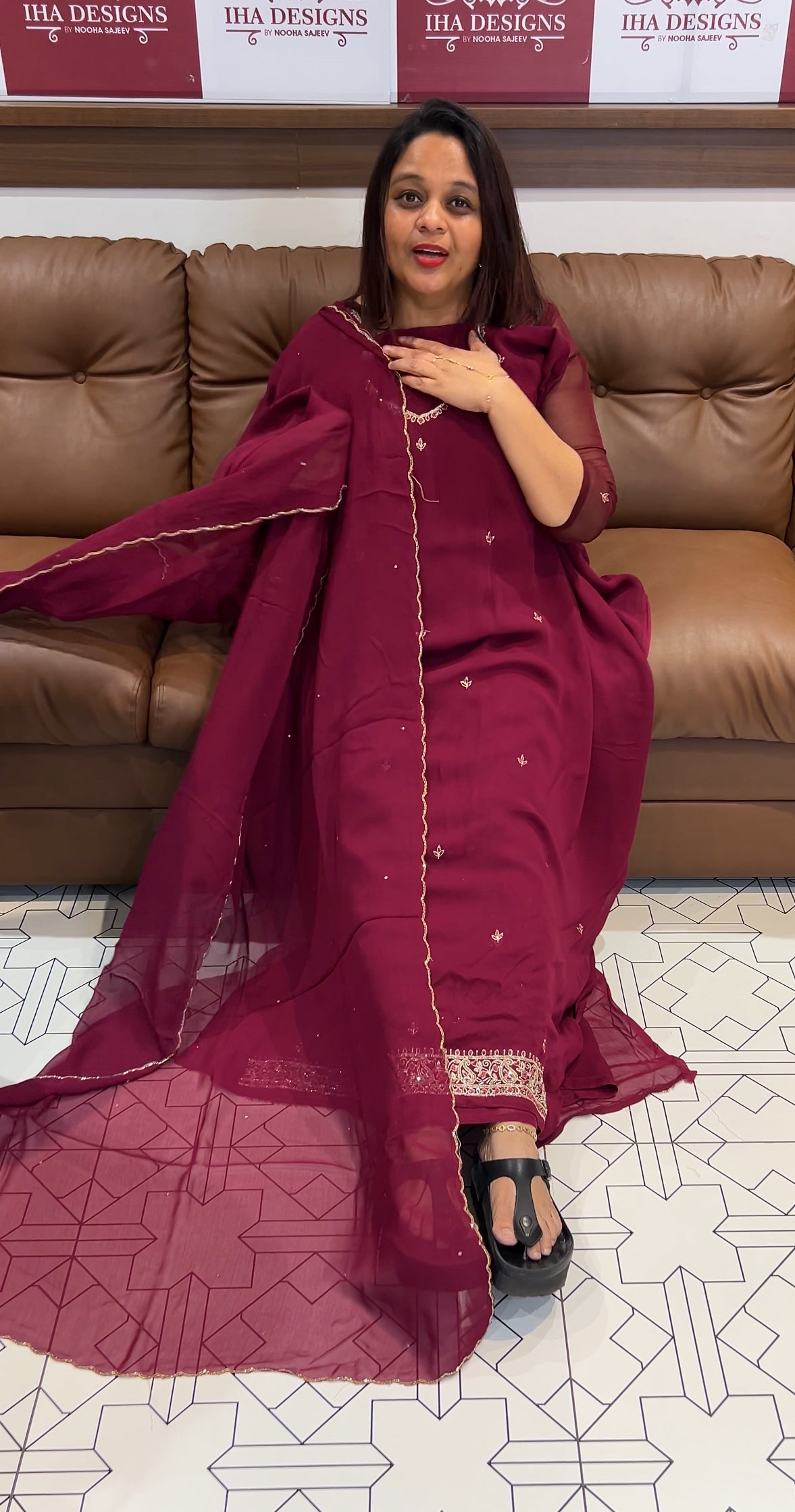 PREMIUM UNSTITCHED SALWAR SUITS - IHA 9742