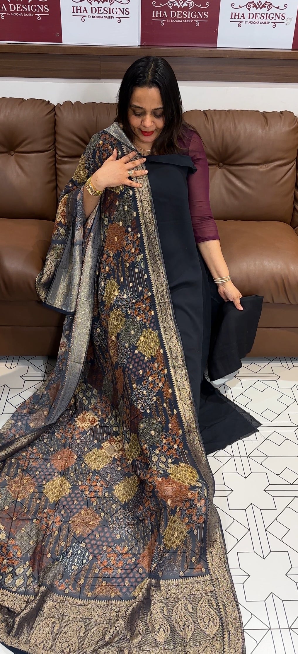 GEORGETTE UNSTITCHED SALWAR SUITS - IHA 20560