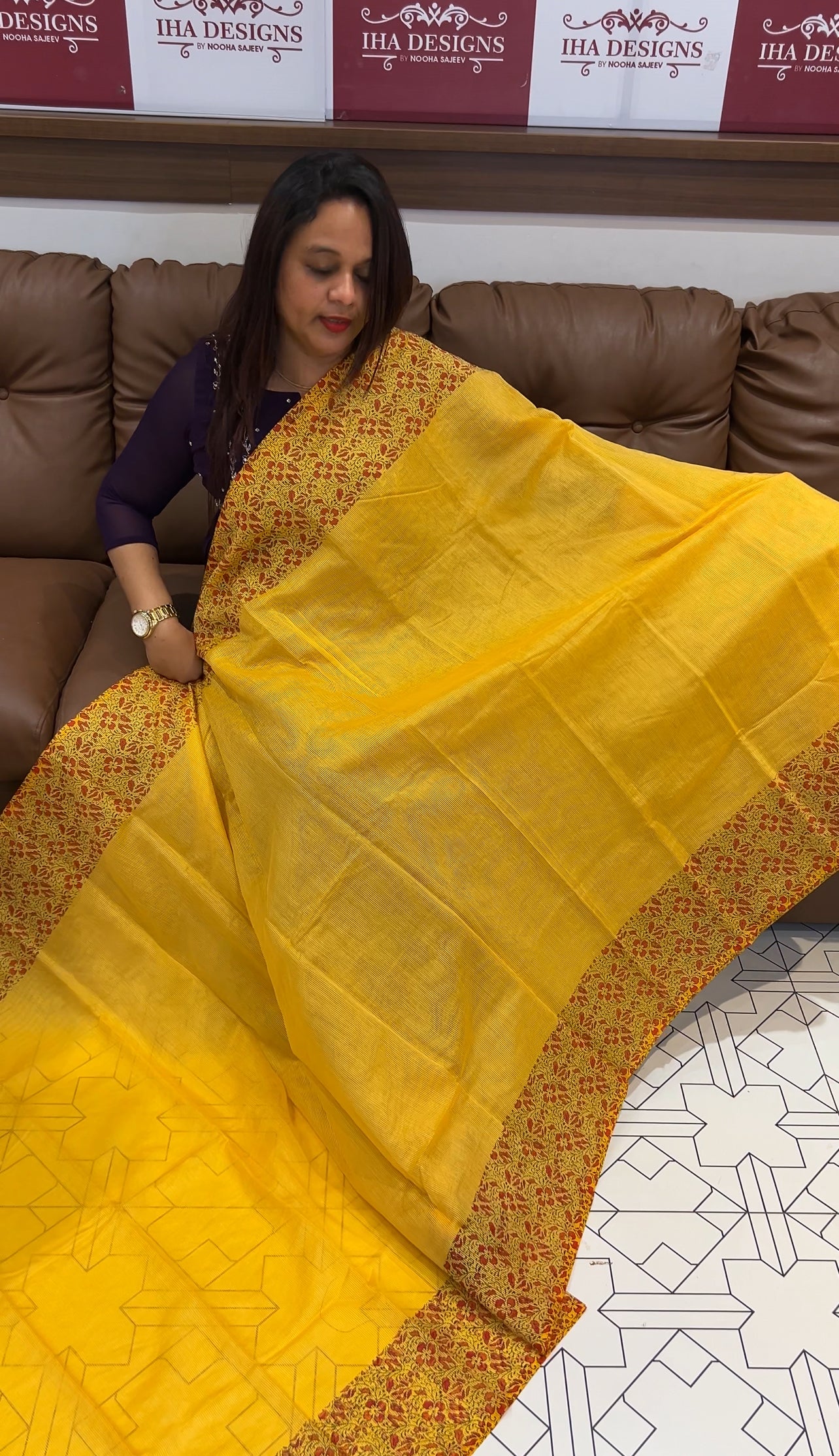 BUDGET BUY NET KOTA SAREES - IHA 9793