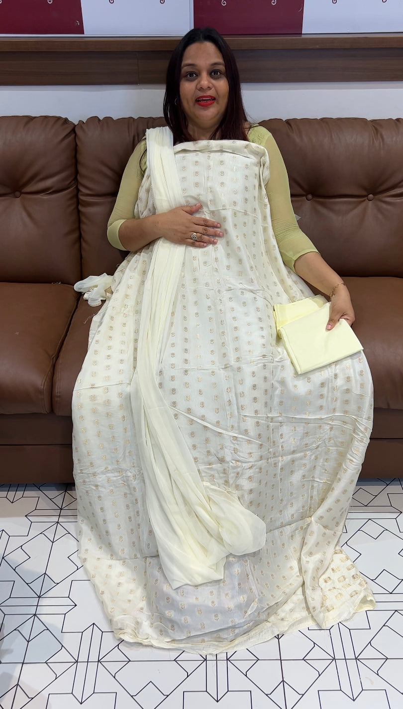DOLA BANARASI UNSTITCHED SALWAR SUITS - IHA 8385