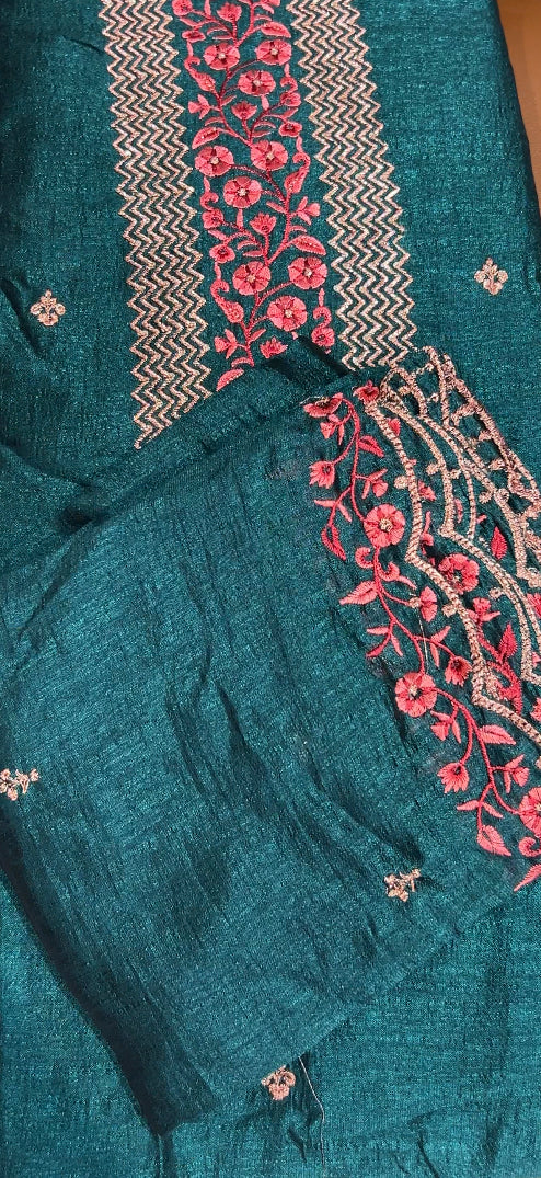 VICHITRA SILK UNSTITCHED SALWAR SUIT - IHA 8576