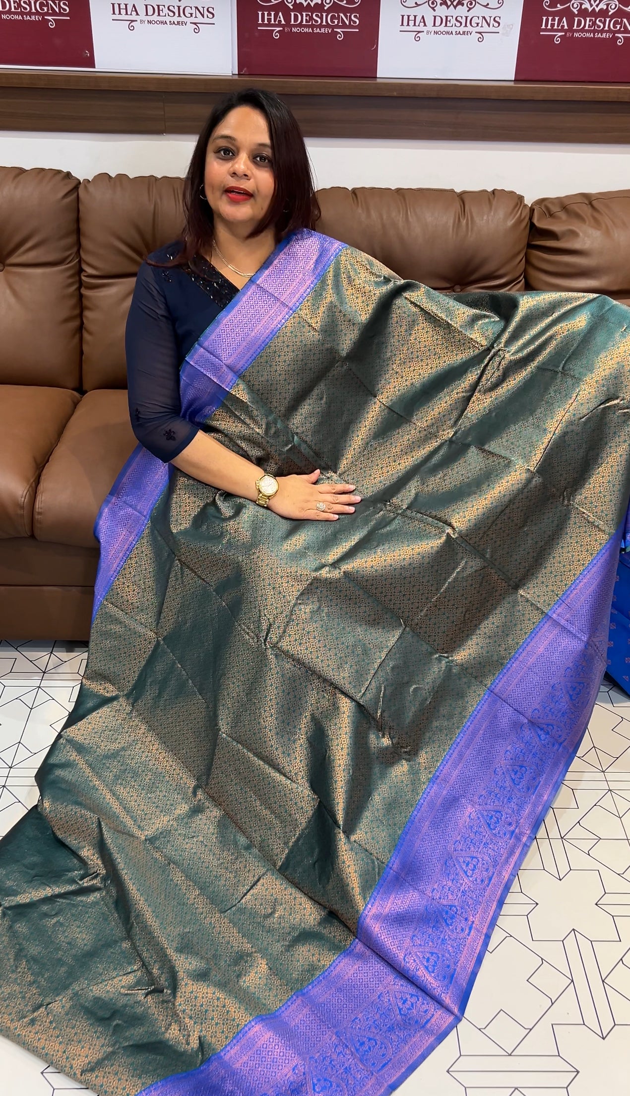 BUDGET BUY SEMI SILK SAREES - IHA 9719