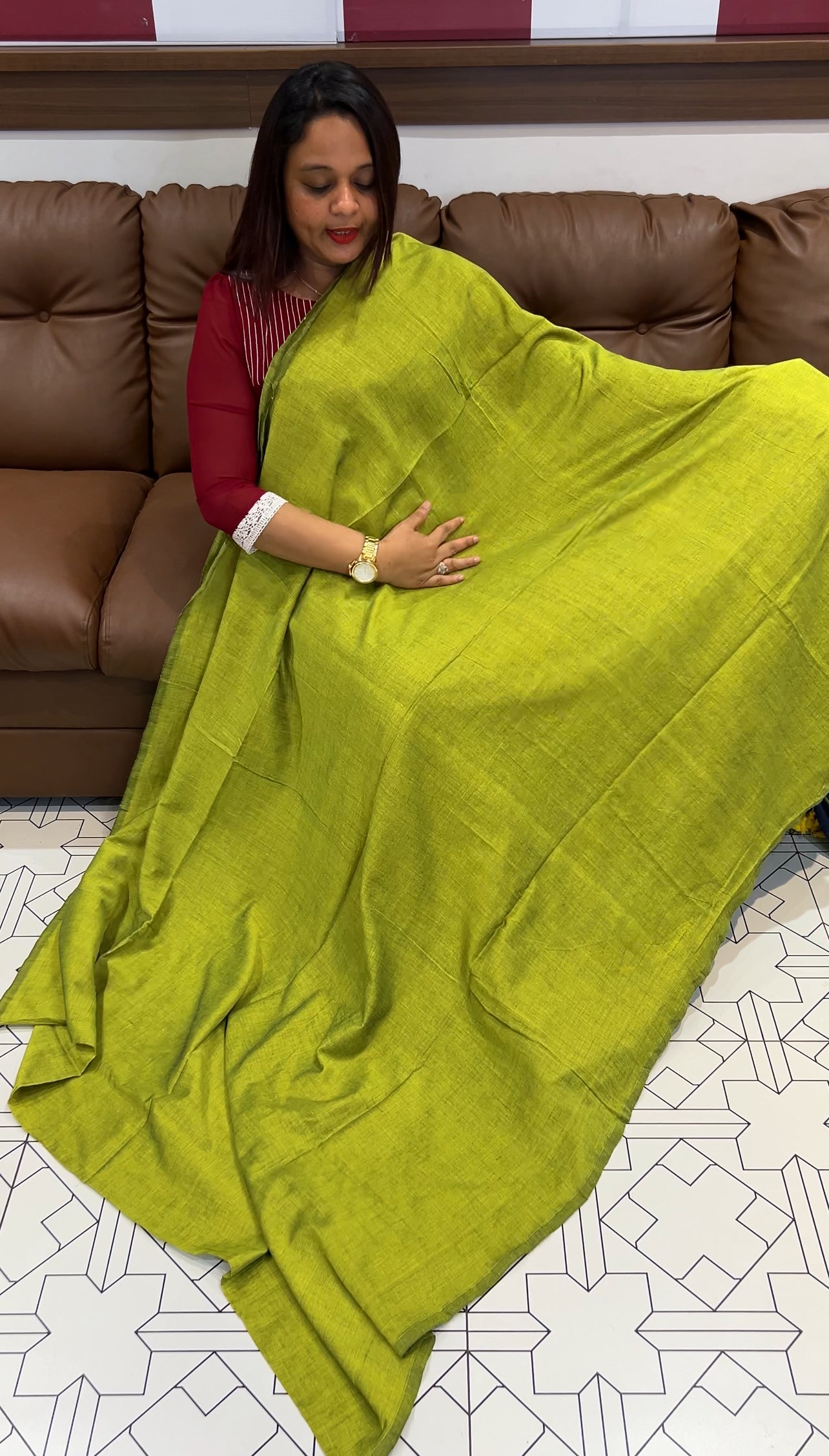 HANDLOOM COTTON SAREES - IHA 9771