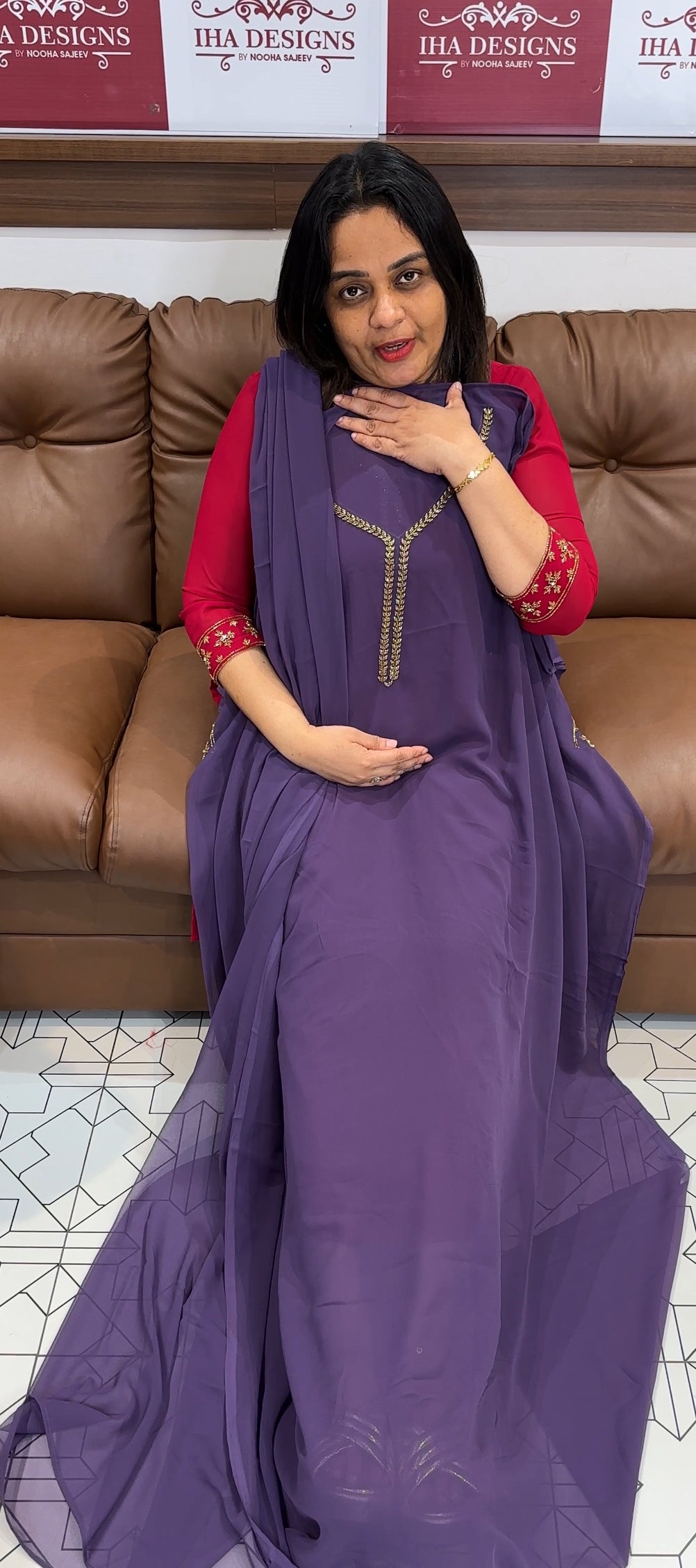 IHA'S IN-HOUSE HAND WORKED UNSTITCHED SALWAR SUITS - IHA 28824