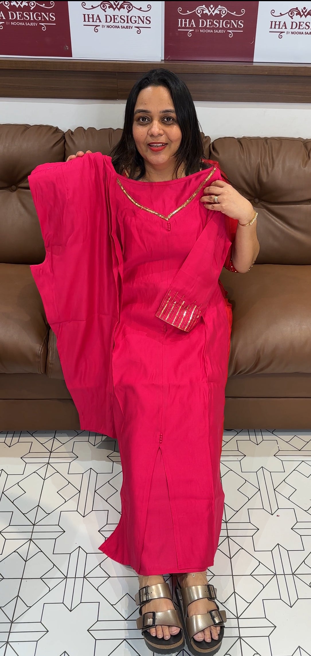 IHA'S IN-HOUSE HAND WORKED LONG CO-ORDS SETS - IHA 20431