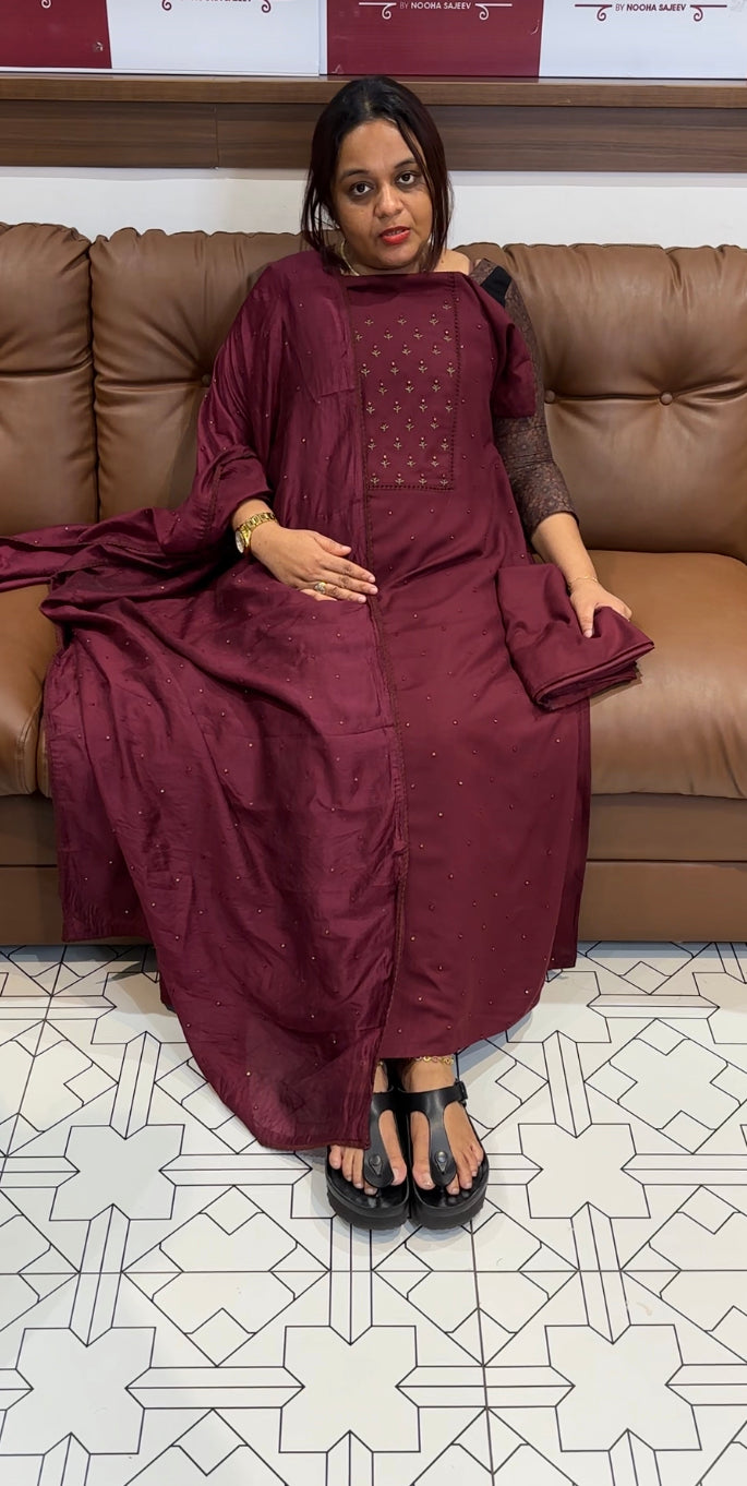 RAYON UNSTITCHED SALWAR SUIT - IHA 8618
