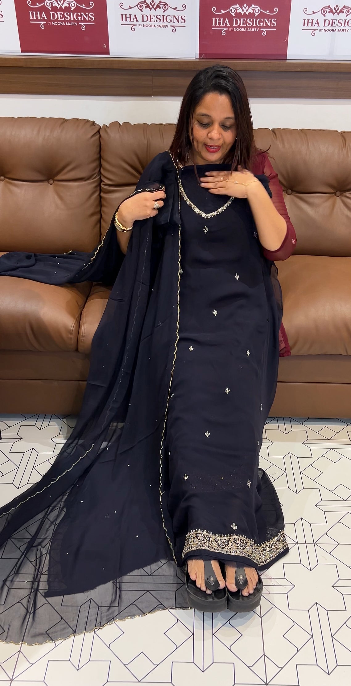 PREMIUM UNSTITCHED SALWAR SUITS - IHA 9742