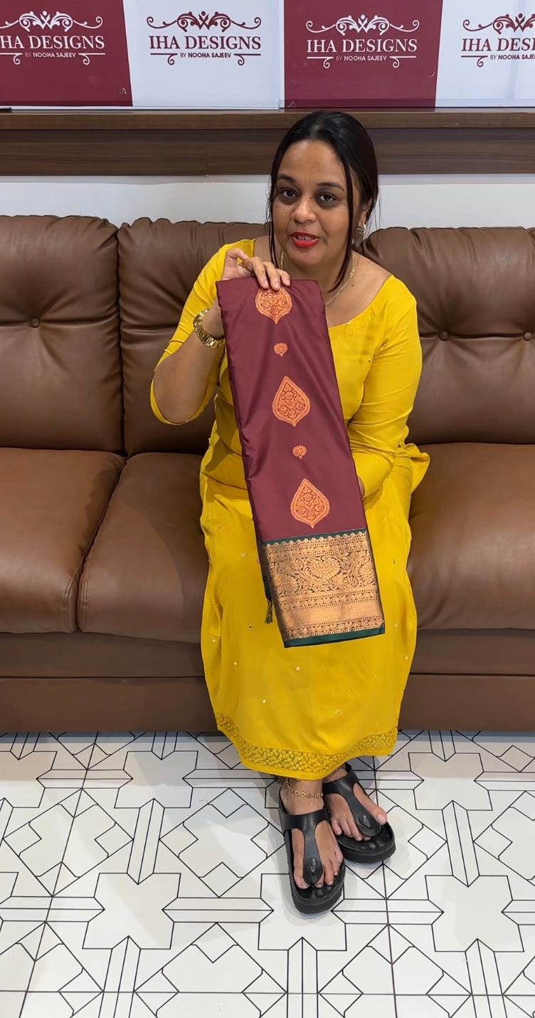 PURE MIX SILK SAREE - IHA 8583