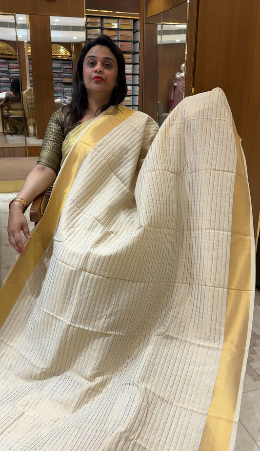 MUL CHANDERI ONAM SAREES - IHA 25281