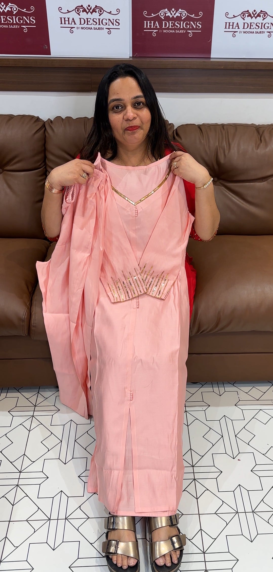 IHA'S IN-HOUSE HAND WORKED LONG CO-ORDS SETS - IHA 20431