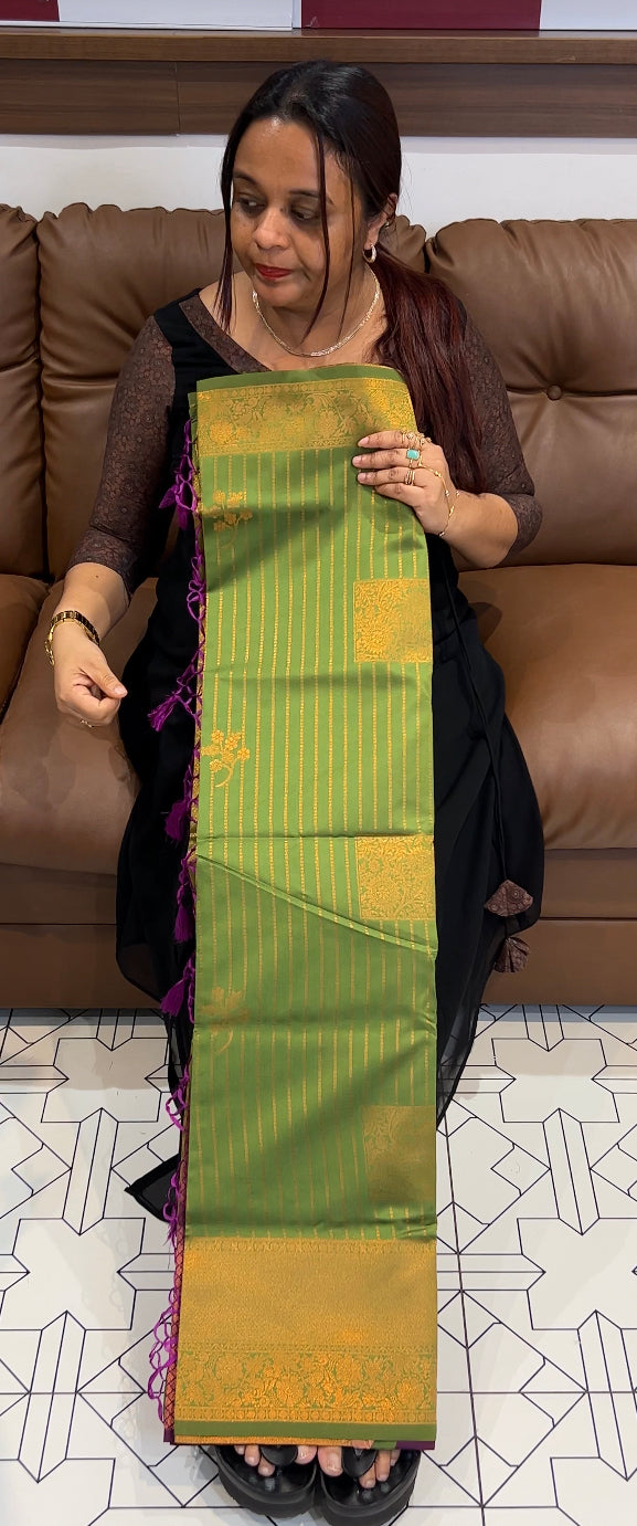 SEMI SILK SAREE - IHA 8624
