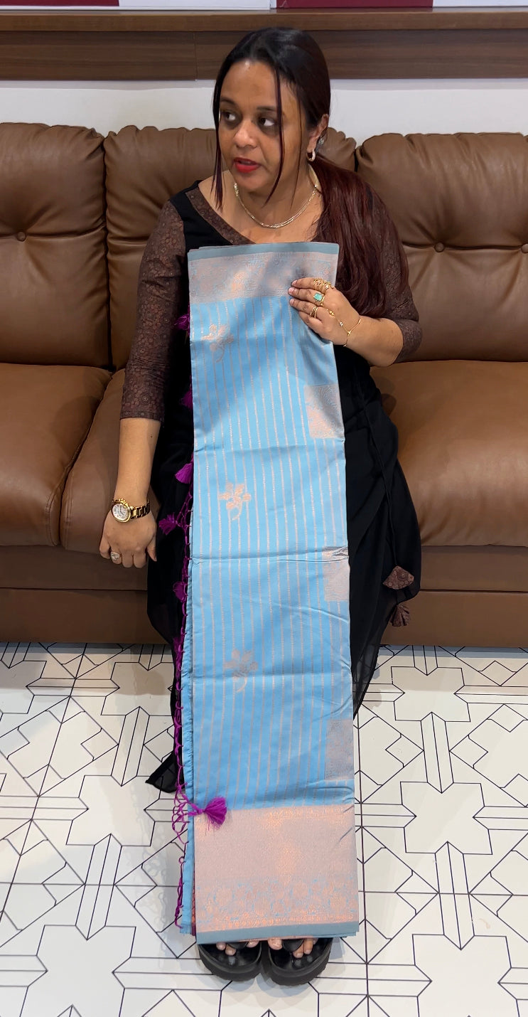 SEMI SILK SAREE - IHA 8624