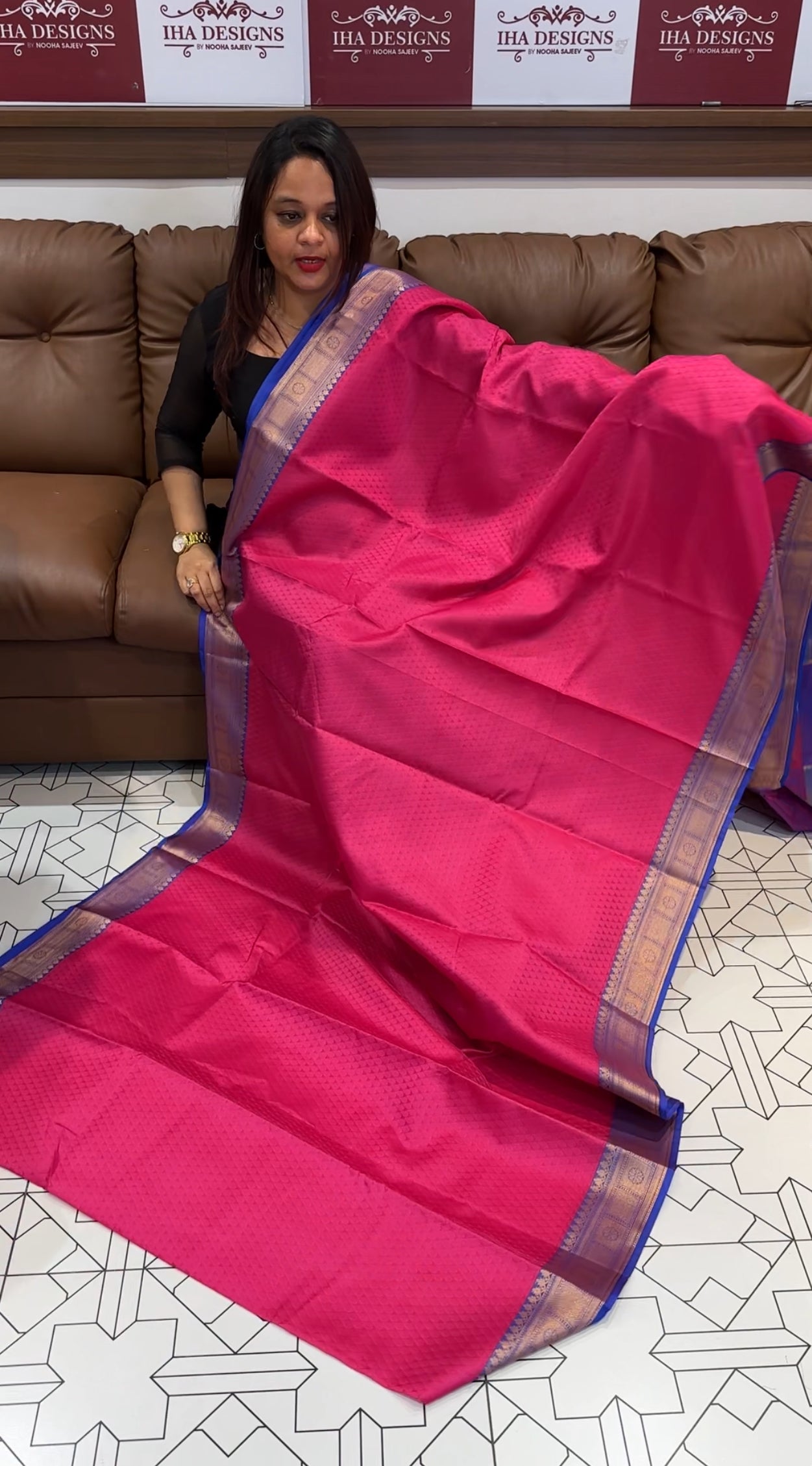BUDGET BUY SEMI SILK SAREE - IHA 9568