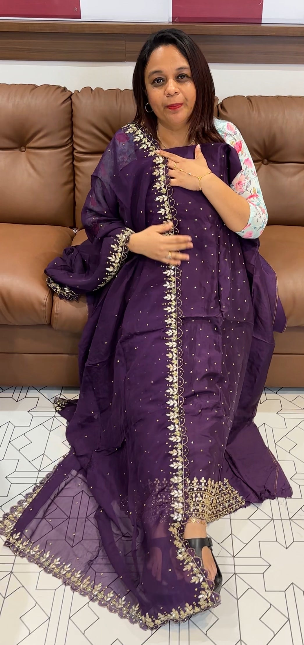 UPPADA SILK UNSTITCHED SALWAR SUITS - IHA 9842