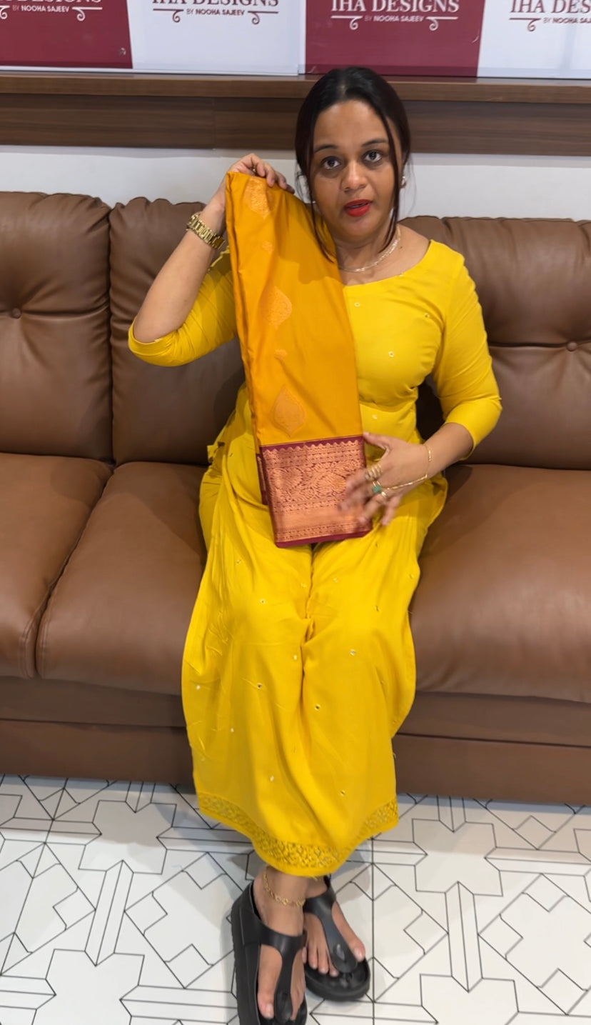 PURE MIX SILK SAREE - IHA 8583