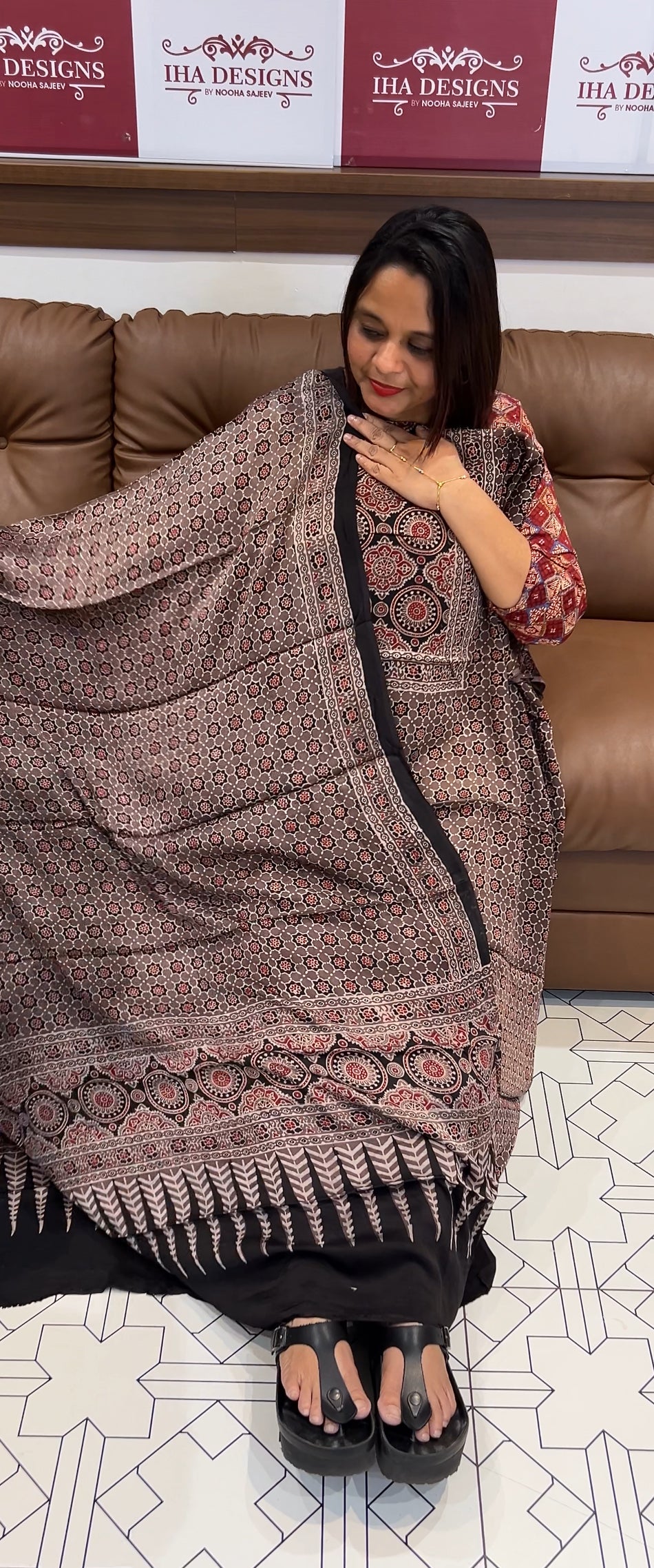 MODAL PRINTED UNSTITCHED SALWAR SUITS COLLECTION - IHA 9700