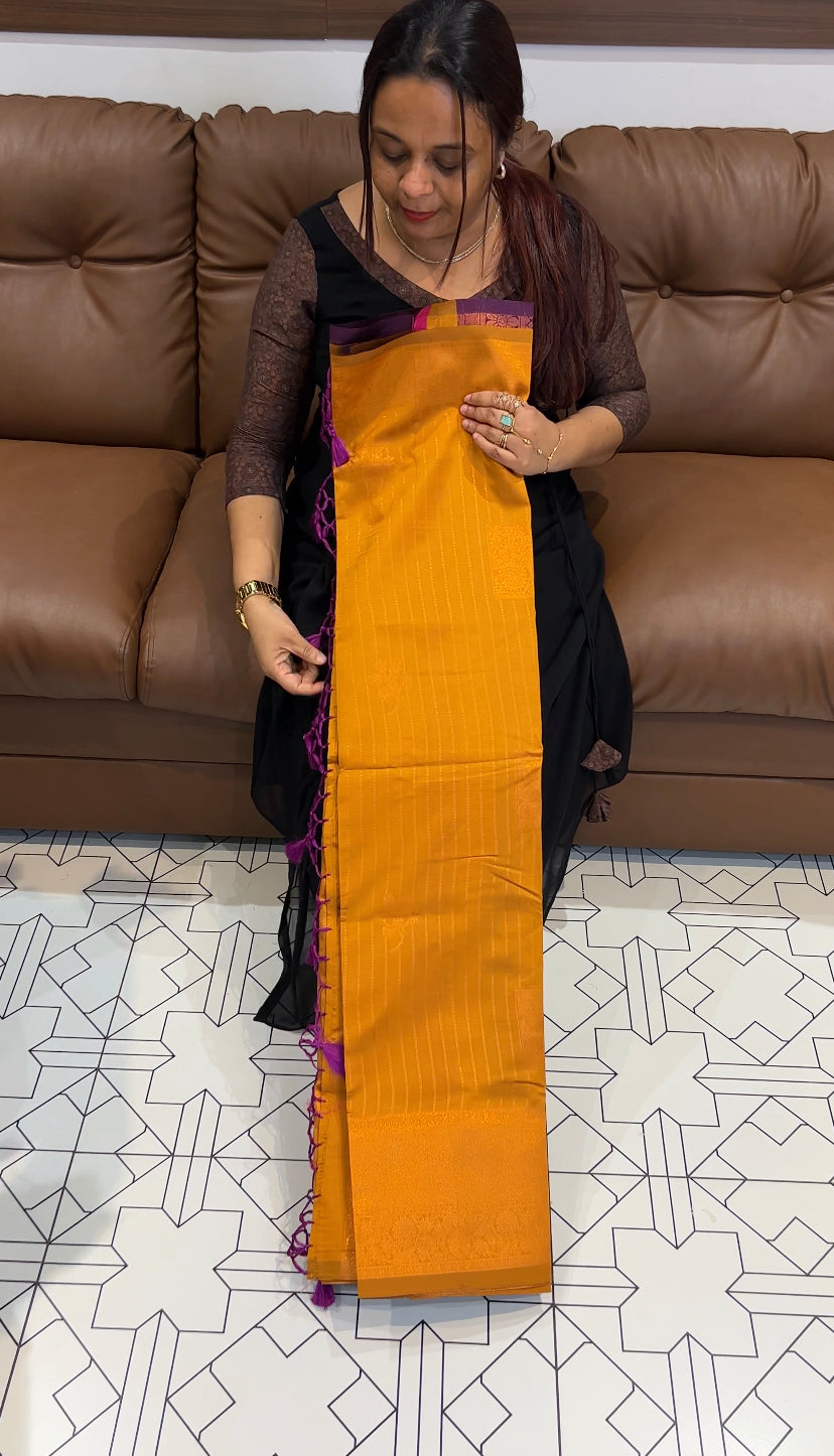 SEMI SILK SAREE - IHA 8624