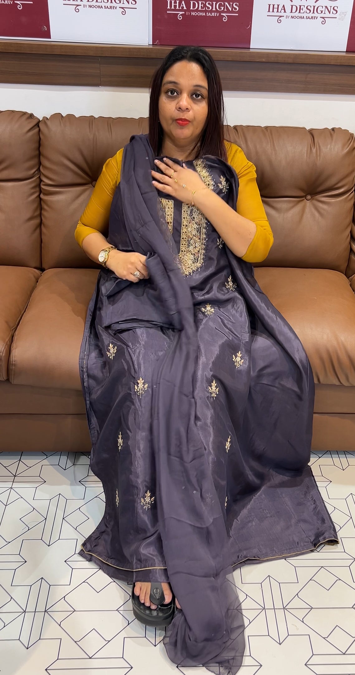 DOLA SILK UNSTITCHED SALWAR SUITS - IHA 9502