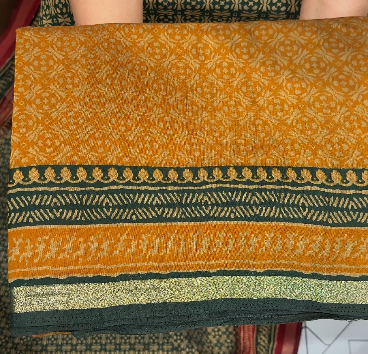 AJRAKH PRINTED SAREES - IHA 20593